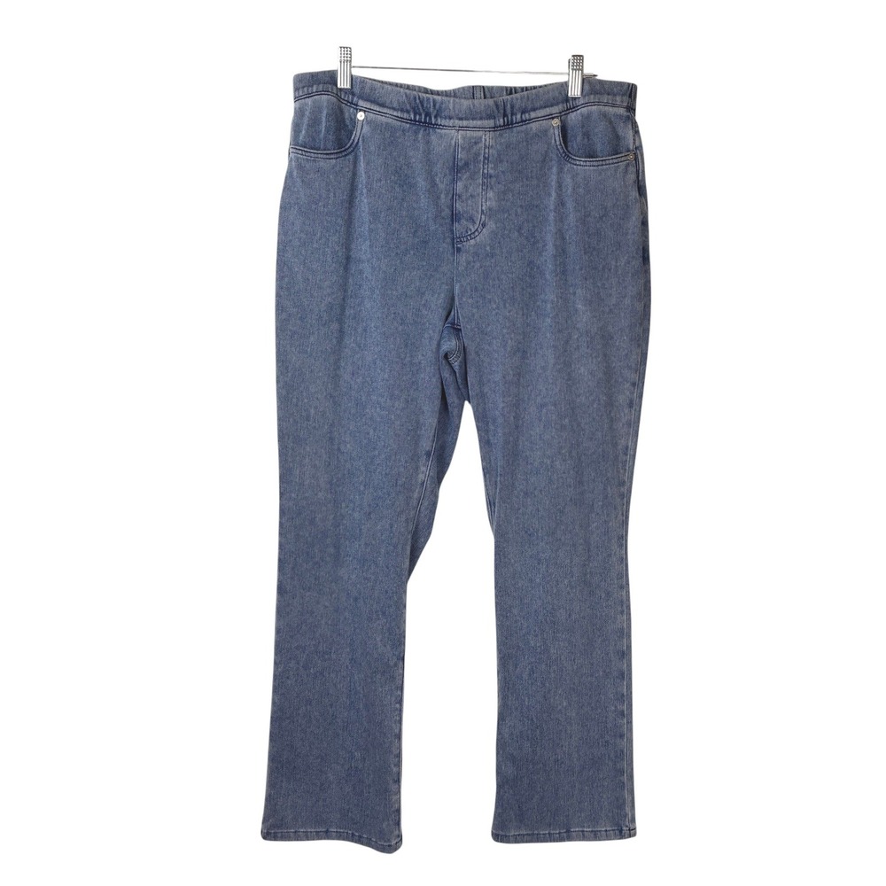 Lands' End Womens Starfish Jean Size LP Denim Blue Office Casual